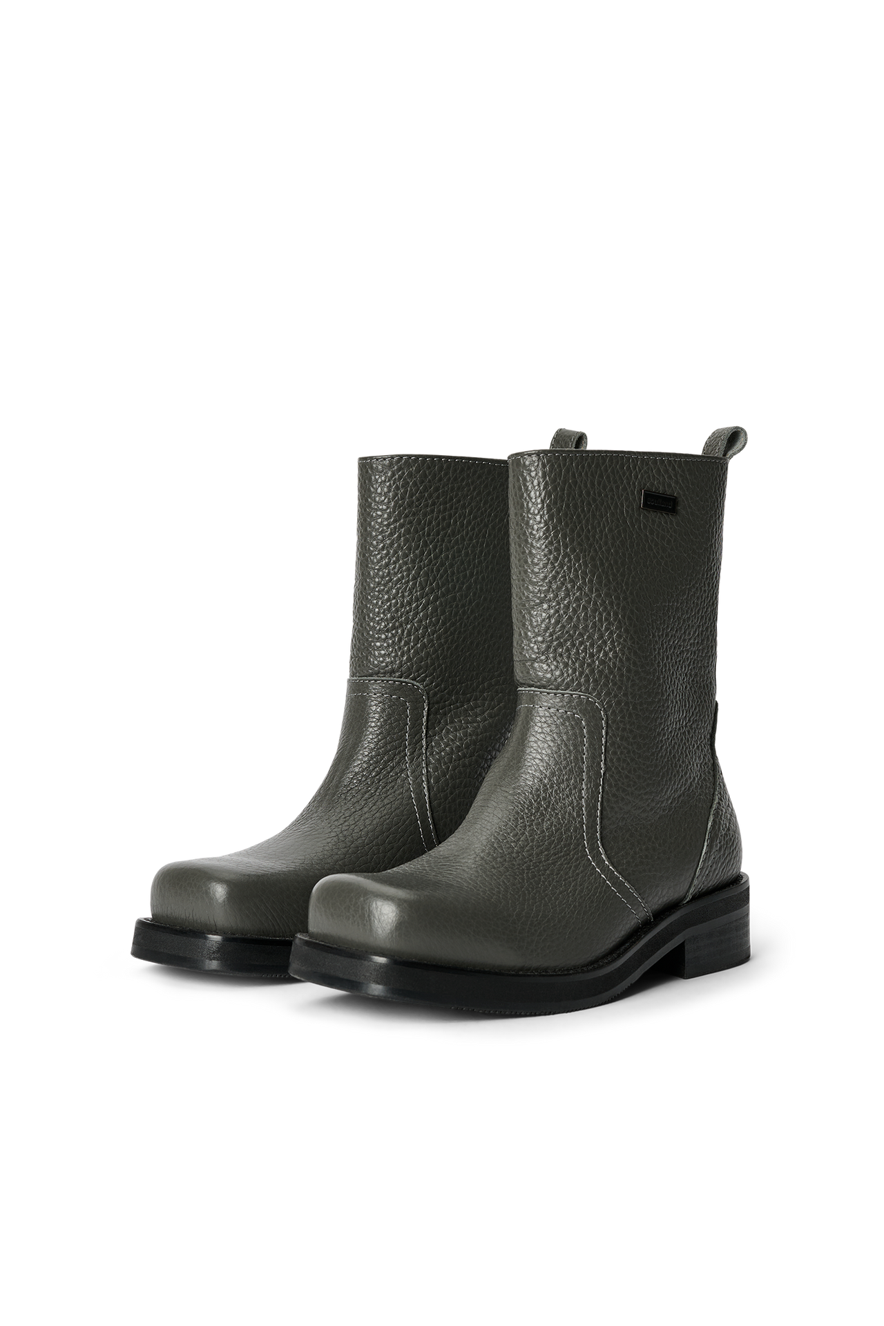 DELAWARE structured leather boots