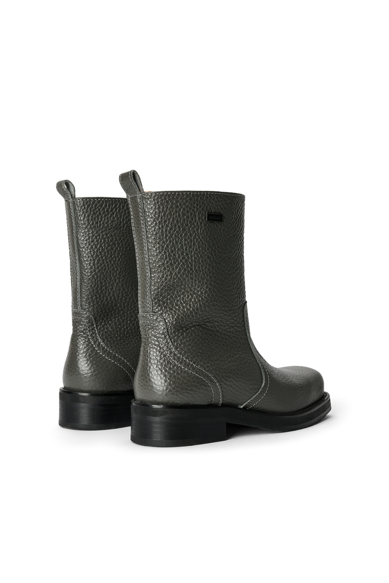 DELAWARE structured leather boots