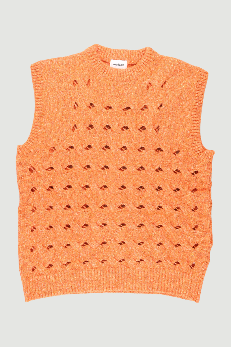 Reseller TOBY open knit vest - M/L