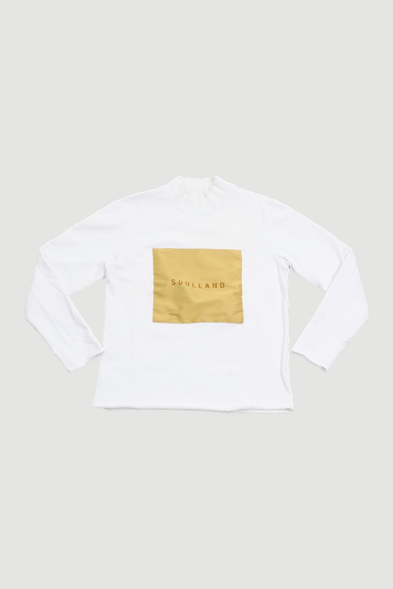 Reseller Block logo mock-neck crewneck - L