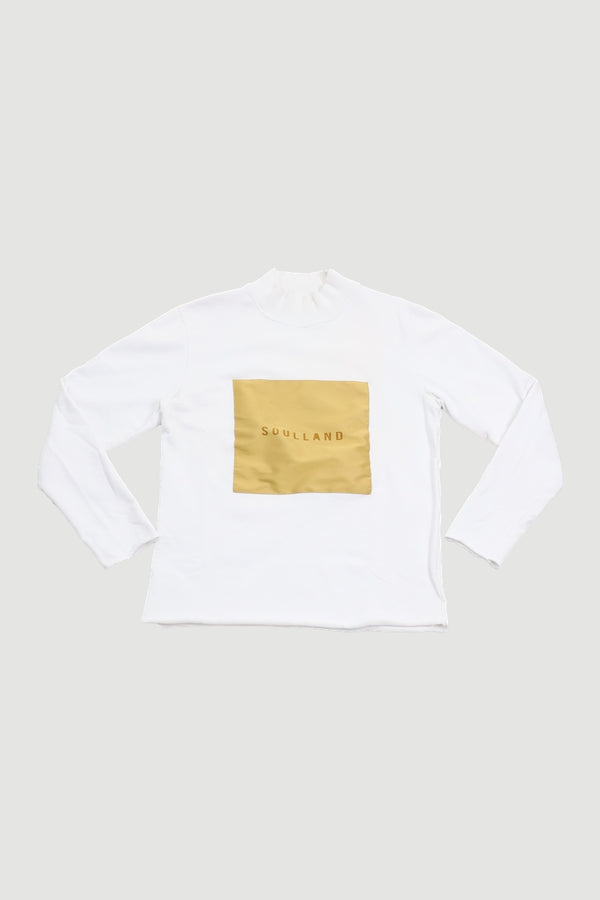 Reseller Block logo mock-neck crewneck - L