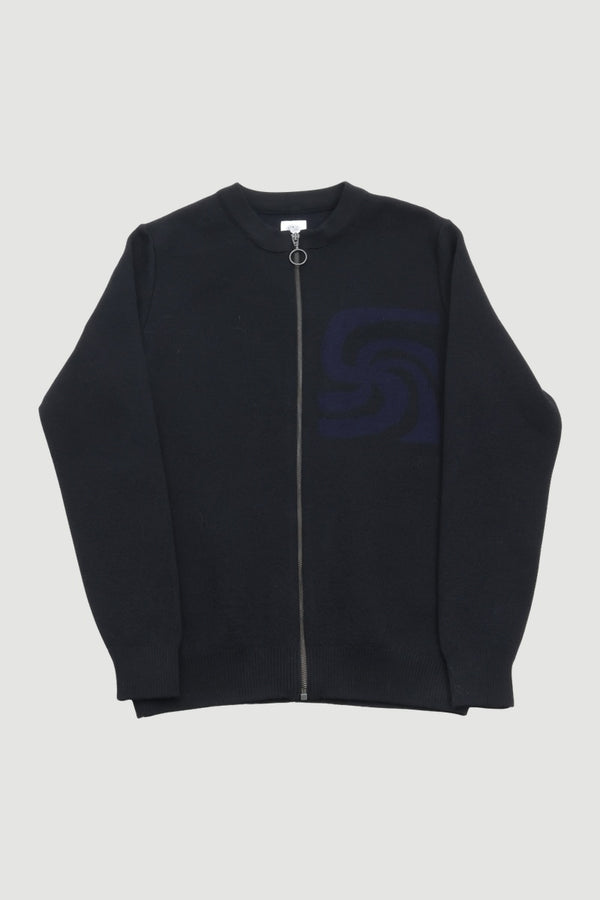 Reseller Swirl zip-up sweater