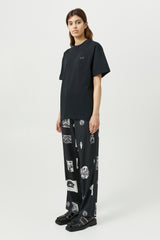 SOULLAND Fadi pants Pants Black AOP