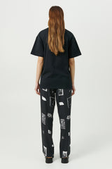 SOULLAND Fadi pants Pants Black AOP