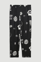 SOULLAND Fadi pants Pants Black AOP